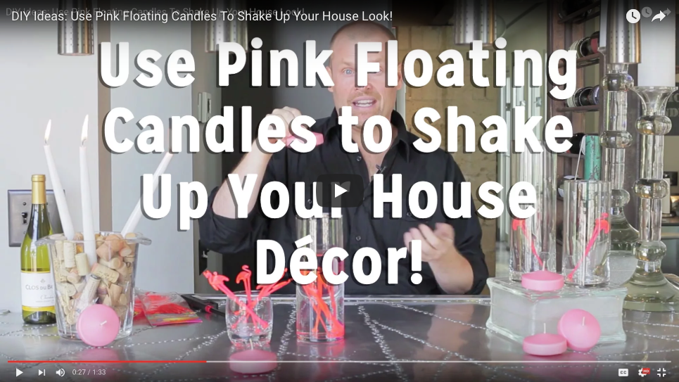 Use Pink Floating Candles to Shake Up Décor!