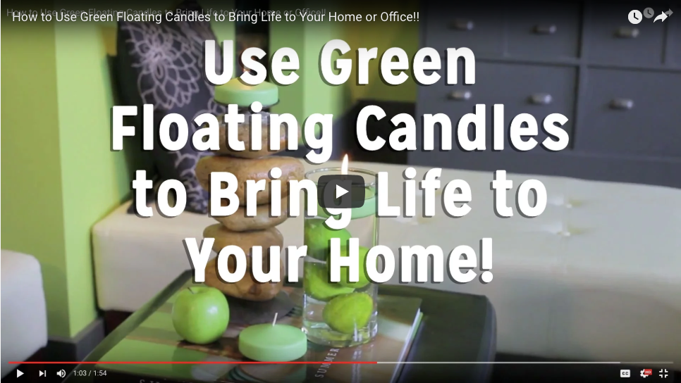 Use Green Floating Candles to Bring Life to Your Space!