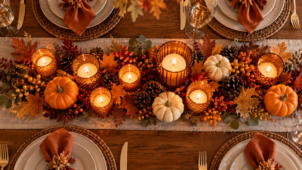 Fall Candle Centerpiece Ideas