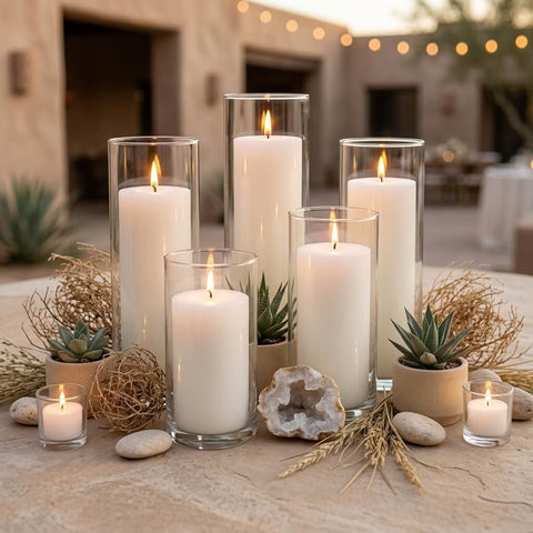 Cylinder Pillar Candle Holders