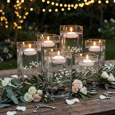 Square Floating Candle Holders