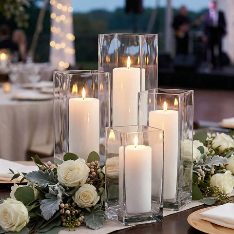 Square Pillar Candle Holders