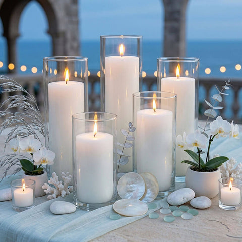 Wide Cylinder Vases