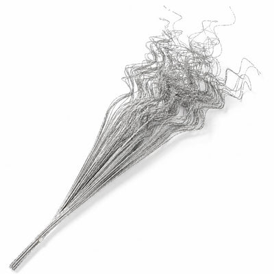 Natural Curly Ting SILVER SPARKLE (32 stems) 27"