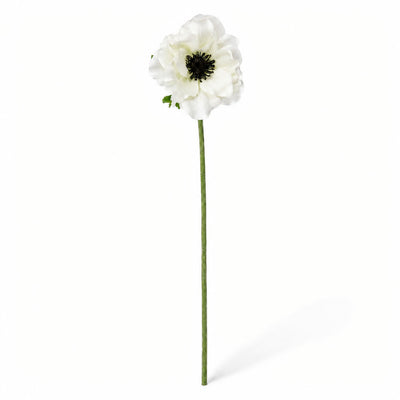 White Anemone Flower 15"