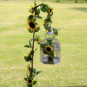 Adjustable Black Iron Shepherds Hook 34"-55"