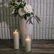 18" Scalloped White Enamel Oval Flower Market Bucket - thumbnail number 2