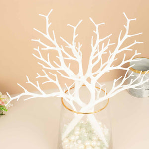 10-Pack 14" White Artificial Manzanita Tree Branches