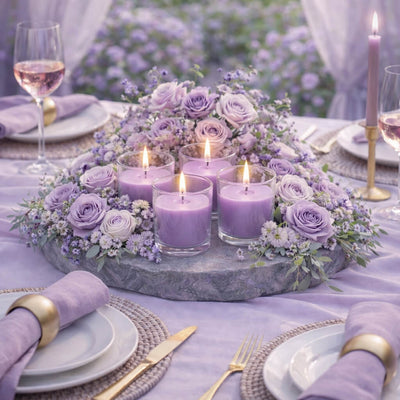 Richland Votive Candles Unscented Lavender 10 Hour Set of 12 - thumbnail number 5