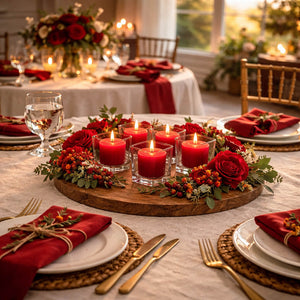 Richland Votive Candles Unscented Red 10 Hour Set of 144