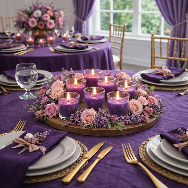 Richland Votive Candles Unscented Purple 10 Hour Set of 12 - thumbnail number 5
