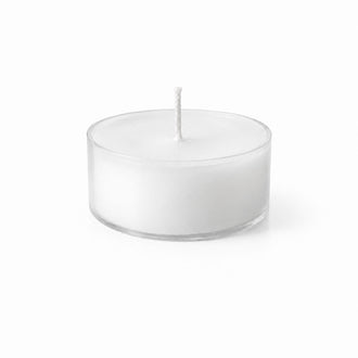 Richland Clear Cup Tealight Candles White Unscented Set of 50