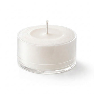 Richland Clear Cup Extended Burn Tealight Candles White Unscented Set of 100