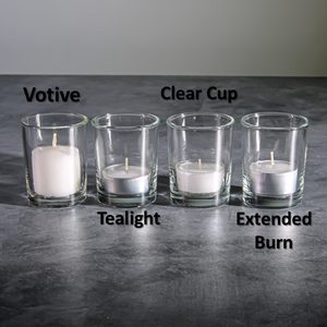 Richland Extended Burn Tealight Candles White Unscented Set of 400