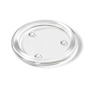 Eastland Glass Pillar Plate Round 4” Set of 12 - thumbnail number 1