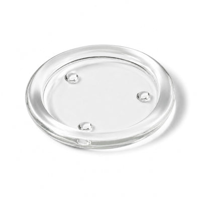 Eastland Glass Pillar Plate Round 4” Set of 12