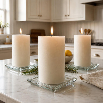 Eastland Square Glass Pillar Plate 5" Set of 36 - thumbnail number 9