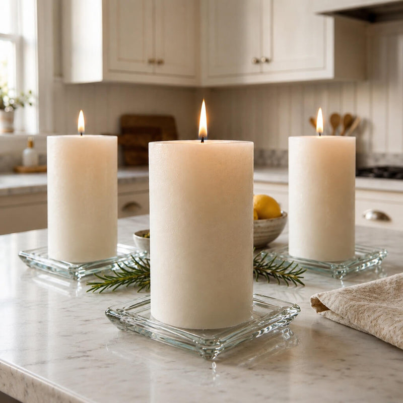 Eastland Square Glass Pillar Plate 5" Set of 36 - thumbnail number 9