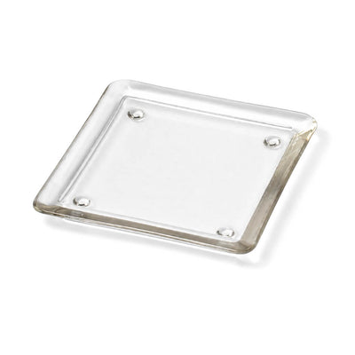 Eastland Square Glass Pillar Plate 5" Set of 12