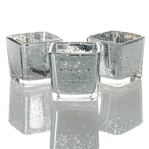 Richland Silver Mercury Square Votive Holder