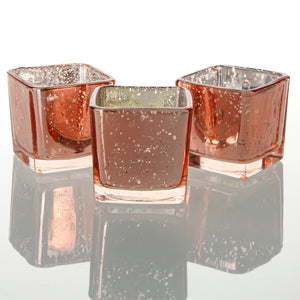 Richland Rose Gold Mercury Square Votive Holder