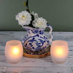 Eastland Grande Hurricane Votive Candle Holder Frosted