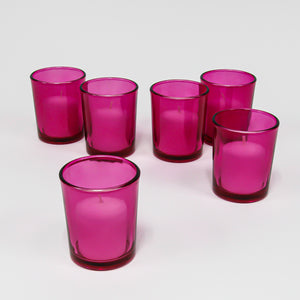 Richland Votive Candles & Eastland Colored Votive Holders Set of 12