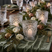 Richland Royal Textured Glass Votive Holder Grande Clear Set of 6 - thumbnail number 6