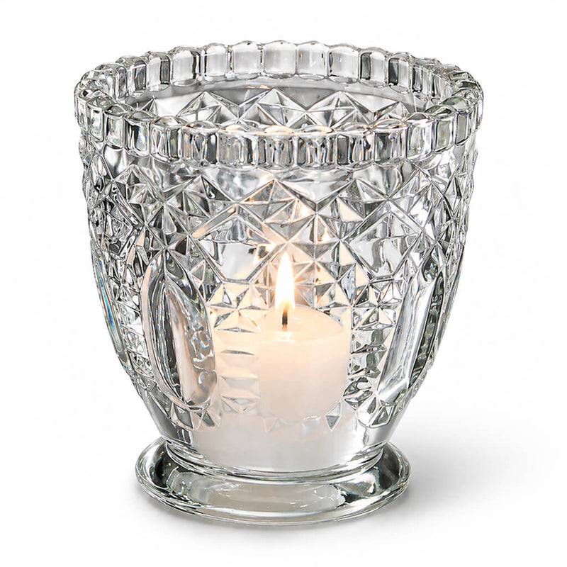 Richland Royal Textured Glass Votive Holder Grande Clear Set of 6 - thumbnail number 3