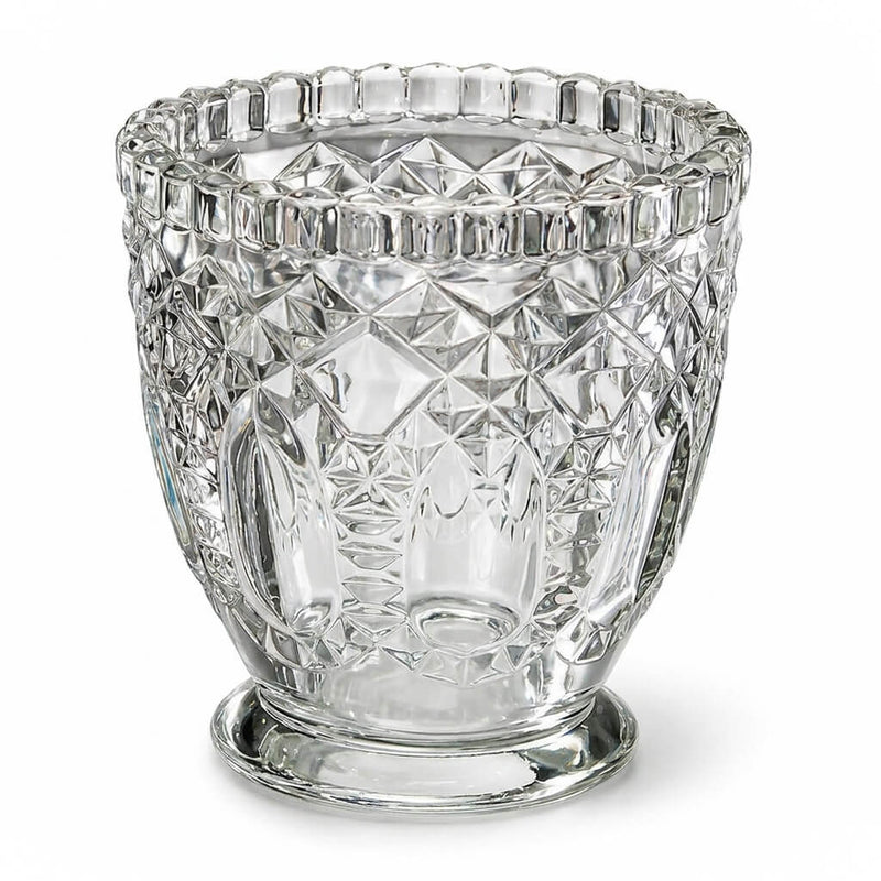 Richland Royal Textured Glass Votive Holder Grande Clear Set of 6 - thumbnail number 1