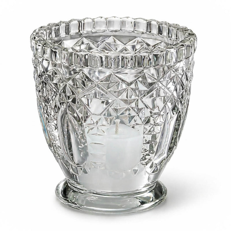 Richland Royal Textured Glass Votive Holder Grande Clear Set of 6 - thumbnail number 2