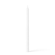 White taper candle isolated on white background - thumbnail number 1