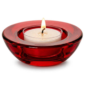 Eastland Chunky Tealight Candle Holder Red Set of 12