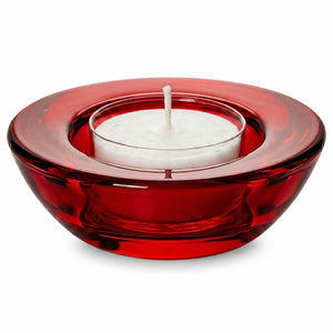 Eastland Chunky Tealight Candle Holder Red Set of 12