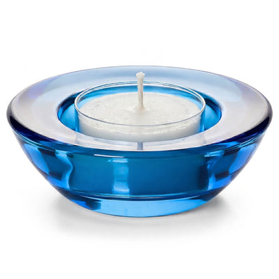 Eastland Chunky Tealight Candle Holder Blue Set of 12 - thumbnail number 2