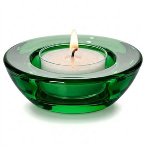 Eastland Chunky Tealight Candle Holder Green Set of 12