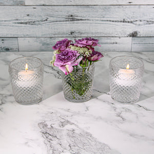 Richland Diamond Candle Holder Clear