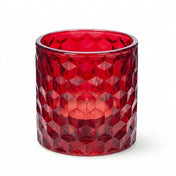 Richland Red Chunky Honeycomb Glass Votive & Tealight Holder Set of 12 - thumbnail number 2