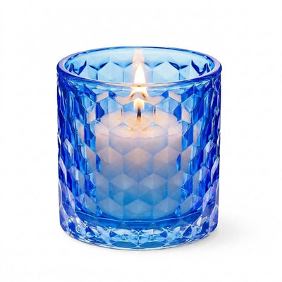 Richland Blue Chunky Honeycomb Glass Votive & Tealight Holder Set of 12 - thumbnail number 3