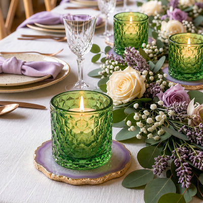 Richland Green Chunky Honeycomb Glass Votive & Tealight Holder Set of 12 - thumbnail number 7