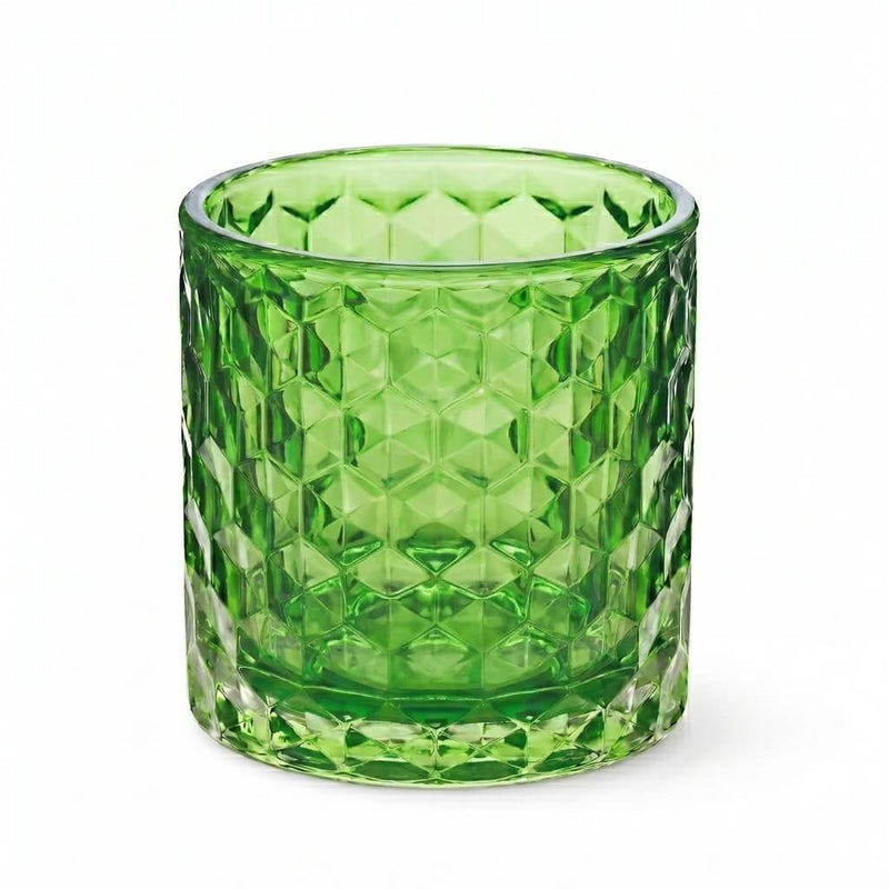 Richland Green Chunky Honeycomb Glass Votive & Tealight Holder Set of 12 - thumbnail number 1
