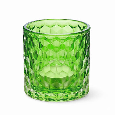 Richland Green Chunky Honeycomb Glass Votive & Tealight Holder Set of 12 - thumbnail number 2