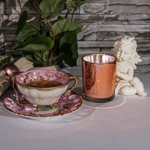 Richland Votive Holder Grande Rose Gold Mercury