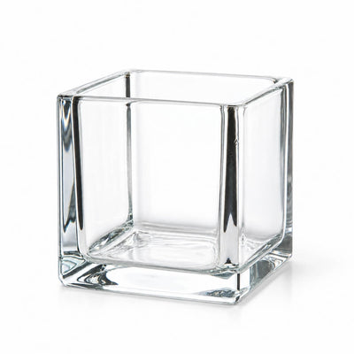 Richland Square Glass Cube Vase 4" - thumbnail number 1