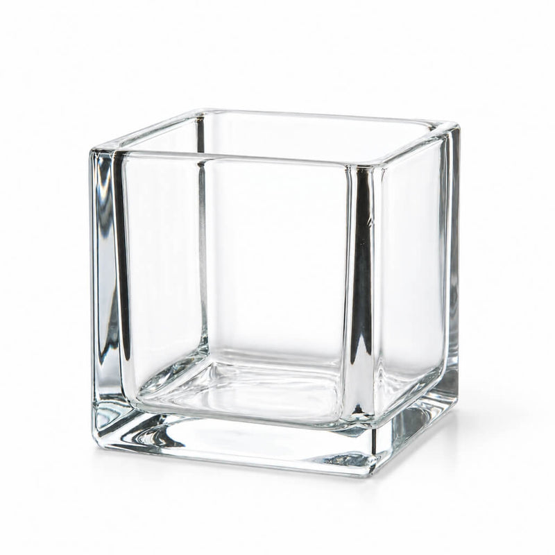 Richland Square Glass Cube Vase 4" - thumbnail number 1