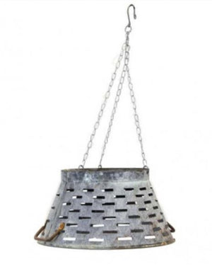 Tuscan 11" Olive Tub Zinc Lampshade