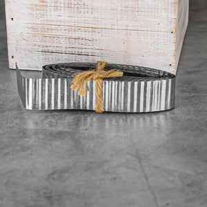 Corrugated Tin Metal Ribbon 1in x 15ft