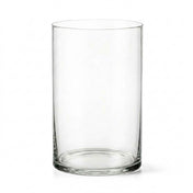 A clear glass cylinder vase isolated on a plain white background - thumbnail number 1