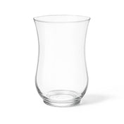 A simple and elegant empty 10.5 Hurricane Vase sitting on a white surface - thumbnail number 1