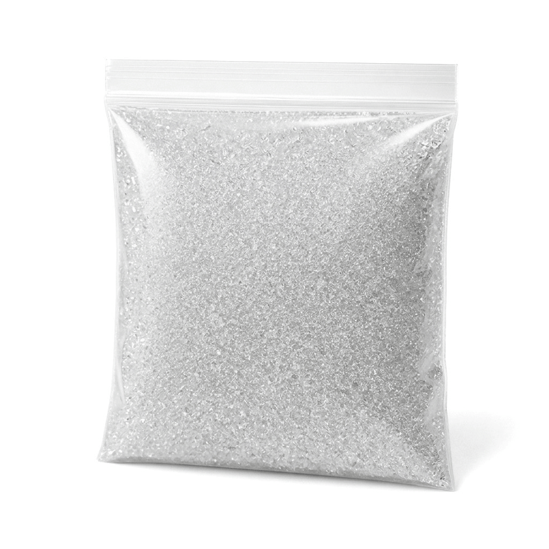 German Glitter Glass Clear 1 lb bag - thumbnail number 2